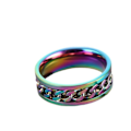 Miniatyrbilde 6 av 6: Antistress spinner roterende fidget ring size 9/19 mm