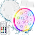 Miniatyrbillede 1 af 5: Pool lys, fuldt forseglet genopladelig pool lys, IP68 W