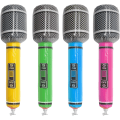 Miniatyrbilde 1 av 5: Oppblåsbare mikrofoner, 4 stk. oppblåsbare musikkinstrumentleker Mikrofoner for barn, oppblåsbare rekvisitter for bursdagsfest pedagogisk (tilfeldig farge)