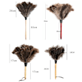 Miniatyrbilde 5 av 5: Fjærstøvbørste Antistatisk Vaskbar Resirkulerbar Rengjøring Struts Hår Trehåndtak Fluffy Duster A