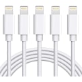 Pikkukuva 6 / 7: 5X Lightning USB -kaapeli Applelle iPhoneen, iPadiin 1m Valkoinen