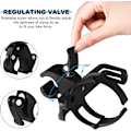 Miniatyrbilde 5 av 5: Sykkel vannflaskeholder Lett sykkel vannflaskeholder 360 graders rotasjon Sterk sykkel flaskeholder for MTB landevei fjellsykler og barnesykler