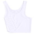 Pikkukuva 2 / 4: Muodi Kompressio Rintaliivit Naiset Hihaton Liivi Löysä Lyhyt Tankki Top White XL