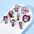 Miniatyrbillede 5 af 5: 8 stk./sæt The Amazing Digital Circus Pins Cirkus Klovn Lapel Badges Til Fans Souvenir Gave