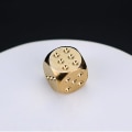 Miniatyrbillede 2 af 5: 2 cm ren kobber terning gave kreativ farve Mahjong sving metal håndlavet messing kvæg hånd legetøj lille håndtag stykke