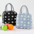Miniatyrbillede 1 af 5: Isoleret frokostpose, bærbar termisk frokostpose køletaske Daisy mønster frokostboks arrangør tote taske til kvinder voksne børn piger arbejde skole