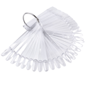 Displaytips / display för nagellackprover 50 tips Transpare Transparent