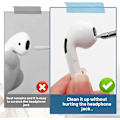Pikkukuva 5 / 6: AirPod-puhdistussarja, 3-in-1-puhdistuskynä, elektroniikan puhdistusharja, kuulokkeiden puhdistustarvikkeet, kuulokkeiden puhdistussarja, metallikärki (valkoinen)