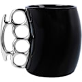 Miniatyrbild 1 av 3: Knuckle Duster Mugg, Kaffemugg, Tekanna Keramisk Kopp, Rolig Mugg, Vänner Mugg Black Silver