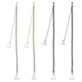 Miniatyrbillede 2 af 4: 2 Par Perle BH-stropper Justerbare BH-stropper Kvinder Perle BH-stropper Til Bryllup
