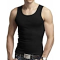 Miniatyrbild 1 av 5: Herr T-shirt i bomull, tank top, ärmlös, enfärgad, andningsbar, slim fit, sommartopp, väst, vardagskläder, träningskläder för män, enkel passform L