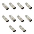 Miniatyrbild 1 av 5: 10 st/set BNC-kontakter BNC Hona till BNC Hona Rak RF Koaxialkontakt för CCTV DVR Övervakningssystem