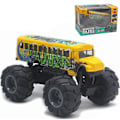Miniatyrbillede 1 af 5: Skolebus Monstertrucks Støbt 1:43 Gul Legetøj Biler Modeller Metal Træk Tilbage Legekøretøjer Til Børn