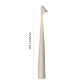 Miniatyrbillede 2 af 5: Elegant Slim Konisk Stem Bordlampe Bærbar & Dæmpbar Led Skulpturlys Dec White
