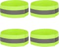 4-pack reflexband för hög synlighet, reflekterande löpararmband, handledsremmar, reflexband, säkerhetsbälten för löpning, jogging, säkerhet utomhus på natten
