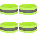 Miniatyrbilde 1 av 5: 4-pakks Refleks Armbånd, Løpearmbånd, Håndleddsstropper, Refleksstropper, Sikkerhetsbelter for Løping, Jogging, Natteaktiviteter Utendørs