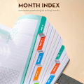 Miniatyrbillede 5 af 5: 2025 Kalender 365 Dages Kalender Planner Notesblok Imitationslæder Omslag 400 Siders Notesbog Velegnet Til Feriegaver Red