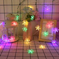 Miniatyrbillede 5 af 5: Snefnug LED-lysstreng Julepynt Til Hjemmet 2024 Julepynt Navidad Noel Julegaver Nytår 2025 Koldt Lys 2M 10LED