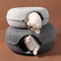 Miniatyrbild 7 av 10: Kattunnel Donut Dark grey