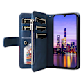Miniatyrbilde 2 av 5: Multifunksjonelt etui til Samsung Galaxy A16, etui med glidelåslomme, lommebok, skinndeksel med stativ Blue