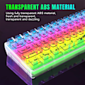 Miniatyrbild 6 av 11: Vattentät Mini Kompakt Gaming Tangentbord 61 Tangenter Gaming Tangentbord RGB Bakgrundsbelysning Ultra Kompakt Mini Tangentbord för PC Gamer