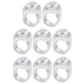 Miniatyrbilde 1 av 4: 8x Dørstopper for håndtak - Transparent Transparent
