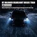 Miniatyrbillede 4 af 5: 4 stk. H7 forlygtepærer, 12V/100W Xenon Gas Halogen forlygte, Lys H7 forlygtepære til fjernlys eller nærlys i bilforlygter
