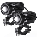 Miniatyrbillede 3 af 5: 2 stk. Motorcykel LED Kørelys 12000lm Tri-farve Mini Forlygter Tågeforlygter 60w 6000k
