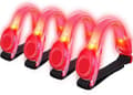 4-pack LED-armband med reflex - för löpning och jogging Red