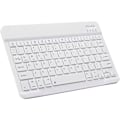 Miniatyrbild 2 av 4: Bluetooth-tangentbord, Ultratunt Rechargerbart Trådlöst Bluetooth-tangentbord för Ios, Android, Windows och Mac Kompatibelt med Ipad, Ipad Pro, Iphone och 10 inch White
