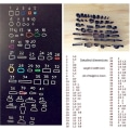 Miniatyrbillede 3 af 5: 52 stk. Læder Cutter Værktøjer Diy Hånd Punch Cutter Kit Til Mobiltelefon