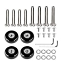Pikkukuva 2 / 7: Matkalaukkujen osat Olkapäät Matkatavarat Pyörät 2pcs 80mm * 24mm