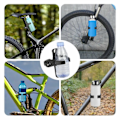Miniatyrbillede 4 af 5: Cykel kopholder, cykel drikkevare, vandflaskeholder, drikke cykel styr installation White