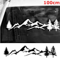Miniatyrbillede 3 af 10: 100 cm bilklistermærke Auto klistermærke bilindretning black