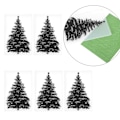 Miniatyrbild 8 av 10: 5-pack Plastpräglingsschabloner DIY Korttillverkning Scrapbooking Pappershantverk Julgranmönster