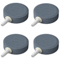 Miniatyrbillede 1 af 5: Akvarie 4CM Luftsten Disk Boble Diffuser Udløsningsværktøj til Luftpumper Fisketanke Spande Små Damme og DWC Beholdere, 4 Pakke