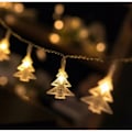 Miniatyrbillede 1 af 5: LED-lysstreng med julemotiv - Julemand, Snemand, Rendeer - Festlig atmosfære - Batteri & USB - Juletræspynt T 3M 20led  battery