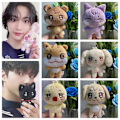 Miniatyrbild 2 av 5: 10CM Pop-up Store Dockdocka Nyckelring ANITEEZ Cartoon Söt Plysch Hänge Nyckelring Väska Tillbehör Kpop Yunho Yeosang Fans Presenter keychain C