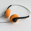 Pikkukuva 6 / 11: Retro Nostalgic Headset MP3 Walkman Kuulokkeet Kuulokkeet oranssi one-size