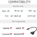 Miniatyrbillede 3 af 4: HDMI Splitter Adapter sort