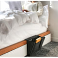 Miniatyrbillede 5 af 5: Sengetaske, Tæppe Seng Caddy Organizer til Hængende Sengeskabstaske Sofa Seng Tykt Tæppe med Kabelhul Ikke-Skridsikker til Bog, Magasiner, iPad