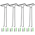 Miniatyrbilde 2 av 5: 4 stk. Vegghengt VinGlass Stativ Hylle Vinkopp Display Stativ For Skap Og Bar B