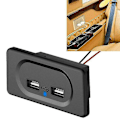 Miniatyrbillede 1 af 5: 12/24v Kort Linje Dobbelt 2 Usb Stik Modul Oplader Campervan Campingvogn Autocamper