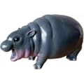 Moo Deng Leksak, Moo Deng Flodhäst, Studsande Gris Pygmé Flodhäst Staty, Flodhäst Resin Figurin