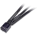 Miniatyrbillede 3 af 5: Cable Matters 2-pak 4-bens PWM-splitterkabel 30 cm, 3 computer-fan-splitterkabel, PC-fan-splitterkabel, 3-fan-splitterkabel 3 in 1