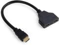 HDMI hane till 2 HDMI hona 1 in 2 ut splitterkabeladapteromvandlare