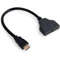 Miniatyrbillede 1 af 5: HDMI-han til 2 HDMI-hun 1 ind 2 ud splitterkabeladapterkonverter