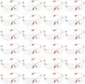 24-pack klara skyddsglasögon - Skyddsglasögon med plastlins, näsbrygga och gummi Newway