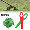 Miniatyrbillede 3 af 5: 100 stk. Udskiftnings Trimmer Einhell Plastik Have Plæne Have Blonde Klipper Græs Einhell Havearbejde Red