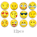 Pikkukuva 1 / 6: Emoji-magneetti Jääkaappimagneetti Koristeellinen Valkotaulu Luokkahuoneen Kaappi - 30mm*30mm